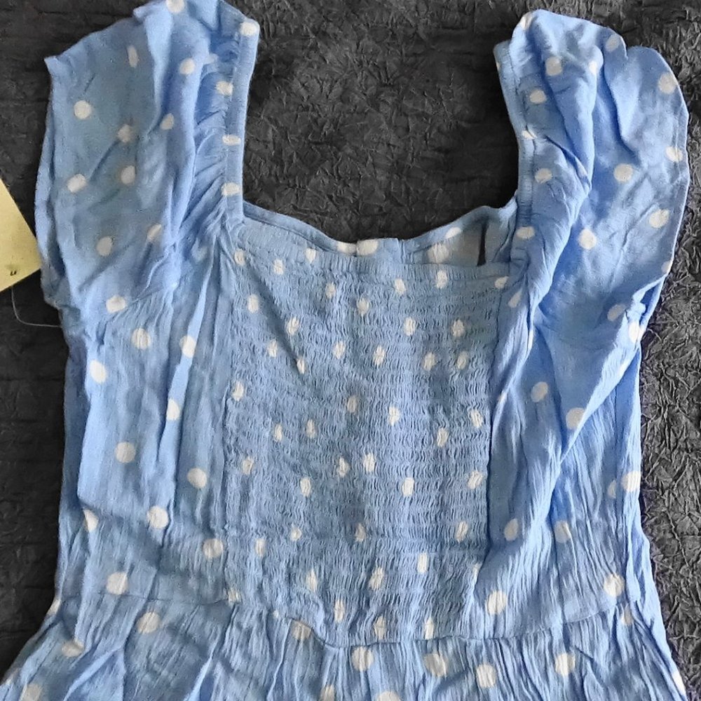 button down flutter romper - Picture 6 of 7